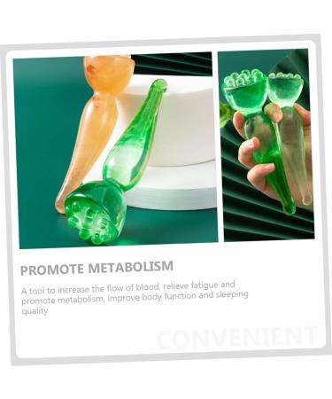 Lurrose 4-Piece Massage Tool Set | Crystal Rod for Face & Body Massage | Muscle Relaxation & Scalp Scratcher | International Shipping Available - Buy Online on GoSupps.com