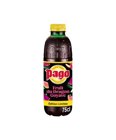 PAGO Jus Exotique Fruit du Dragon et Goyave Saveur Fra che et Fruit Bouteille 75cL - Lot de 6 - vendu par Lot