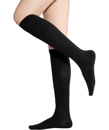 TOFLY 20-30 mmHg Medical Compression Knee High Socks - Black - Buy Online on GoSupps.com