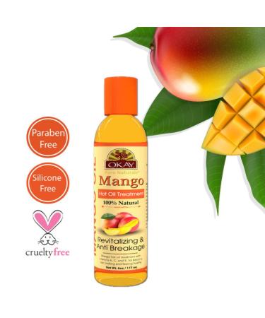 OKAY Hot Oil Treatment Mango 6oz - Deep Conditioning for Hair Growth - Buy Online on GoSupps.com