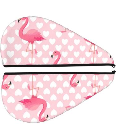 Microfiber Hair Drying Cap - Cute Flamingo Towel Wrap for Quick Drying Thick & Curly Hair - Buy Online on GoSupps.com