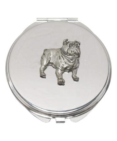 Bulldog Compact Mirror Handbag Gift With Free Engraving 47