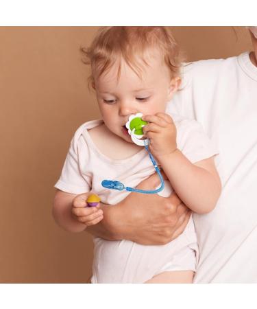 Zuroki Silicone Pacifier Chain - 4-Pack for Boys & Girls | Durable Soft & Flexible | Keeps Pacifier Clean & Safe - Buy Online on GoSupps.com