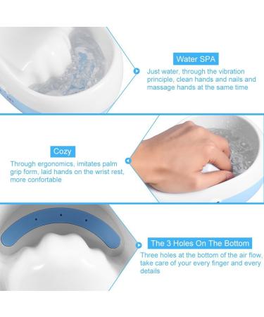 Manicure Bowl with Bubble Massage Jet | Nail Remover & Dead Skin Smoothing Tool for Nail Art & Decoration Sets - Buy Online on GoSupps.com