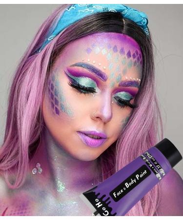 Go Ho Purple Cream Face Body Paint - 2.37oz Water Based Makeup Kit for Kids Party, SFX, Halloween & Cosplay - Buy Online on GoSupps.com