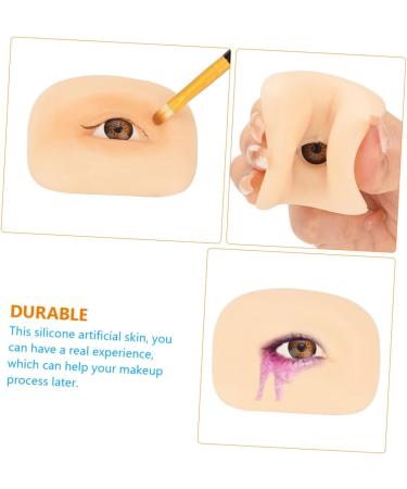Mikinona Makeup Practice Skin Eye Makeup Fake Skin Makeup Practice Supply Skin Training Tool 6.9x5.2cm As Shown 2 - Buy Online on GoSupps.com
