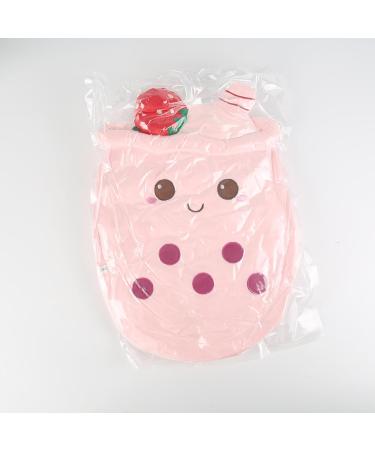 BoBa Plushie Bubble Tea & Ice Cream Fruit Plush Pillow - 35cm Pink - Buy Online on GoSupps.com