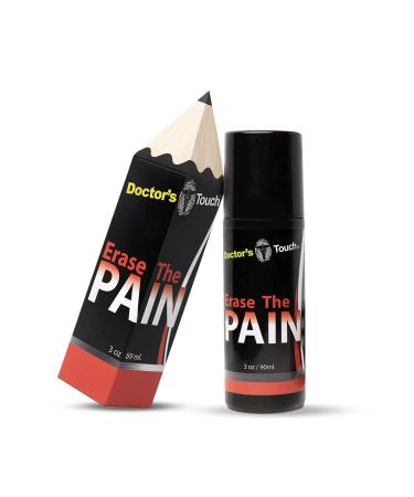Doctor's Touch Erase The Pain Relief Roll On - Fast Acting Topical Pain Relief Roll On for Nerves Joints All Muscle Soreness and Discomfort - Roll on Muscle Pain Relief - Buy Online on GoSupps.com