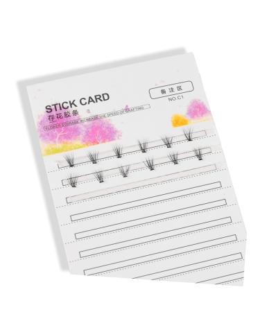 Balacoo 10pcs Eyelash Extension Plate - Eyelash Holder & Storage Cards for Volume Lash Fans - Hair Cutting Guide Tool - Portable Eyelash Glue Cards - Buy Online on GoSupps.com