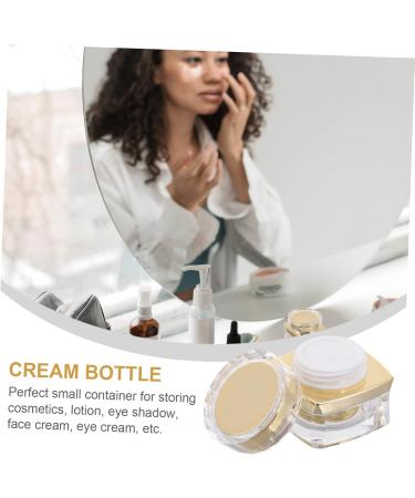 MAGICLULU 1pc Cream Cream Storage Jars Terrarium Tank Leak-proof Bottle Small Storage Bottle Glass Container Make- up Cosmetic Jars Lotion Holder Body Acrylic Travel Butter 4.6x4cm Golden - Buy Online on GoSupps.com