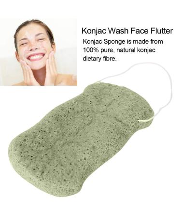 Konjac Sponge for Gentle Facial Cleansing - 100% Natural, Long Wave Large Body Sponge for Sensitive Skin - Ideal for Men and Women (04) - Buy Online on GoSupps.com