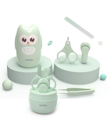 YIVEKO Baby Nail Kit 4-in-1 Baby Nail Care Set with Cute Case Baby Nail Clippers Scissors Nail File  Tweezers Baby Manicure Kit and Pedicure kit for Newborn Infant Toddler Kids-Owl Green - Buy Online on GoSupps.com