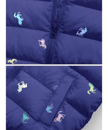 Kids Hooded Puffer Jacket - Navy Blue - Size 4-5 Years - Buy Online on GoSupps.com