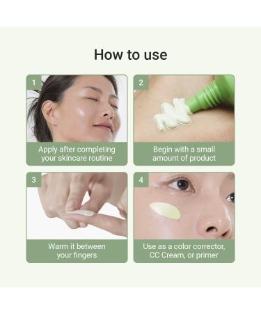 Meebak Cica Redness Solution Lite Green Color Correcting CC Cream for Redness Relief w/Niacinamide & Centella Asiatica Korean Tone Up Cream Tinted Moisturizer for Sensitive Fair to Medium Skin - Buy Online on GoSupps.com