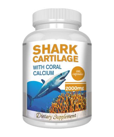 Coral Calcium Super Strength with cartilague cartilago 100 Capsules 2000mg Support Joint and Helps cartilague