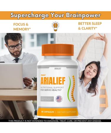 Sonavi Arialief for Neuropathy | Arialief Capsules | Advanced Supplement - (180 Capsules) (Pack 3) - Buy Online on GoSupps.com