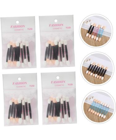 Beatifufu 40pcs Sponge Stick Disposable Makeup Applicator Eyeshadow Brush Kit Double-head Eyeshadow Stick Tool 8x6cm Assorted Color - Buy Online on GoSupps.com