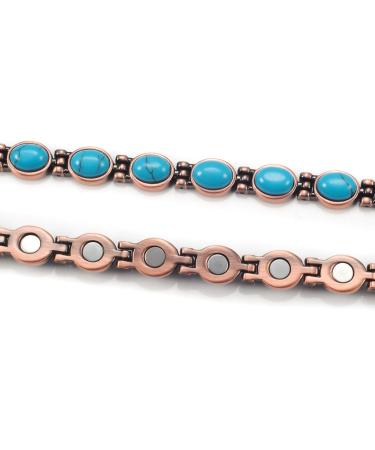Enercoppex Copper Bracelets for Arthritis - Magnetic Therapy for Pain Relief (3500 Gauss) | Pure Copper Jewelry Gifts - Buy Online on GoSupps.com