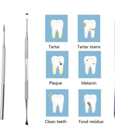 Symphonyw Stainless Steel Dog Calculus Remover - 2PCS Dental Teeth Cleaning Tools - Buy Online on GoSupps.com