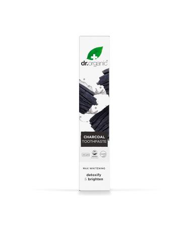 DR Organic Activated Carbon Toothpaste - Extra Lightening Natural Vegan Paraben & SLS-Free 100ml - Buy Online on GoSupps.com