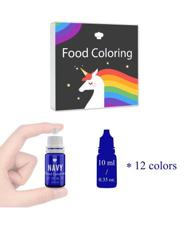 12 x 10ml Liquid Food Coloring - Vibrant Baking & Decorating Colors for Cakes Cookies Frosting Fondant & Soap Making - Buy Online on GoSupps.com