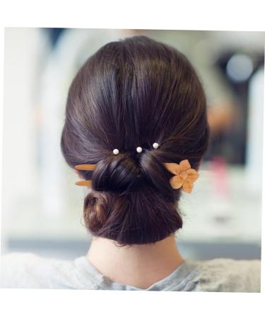 Beavorty wooden hairpin Wood Hair Stick hanfu hair clip wooden hair fork vintage hair pin flower hair chopsticks asian sticks for hair chinese hair pins antique hair stick Miss China kimono - Buy Online on GoSupps.com