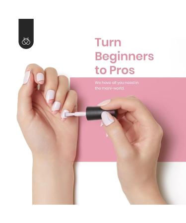 Beetles Gel Nail Tips - 500 Pcs Clear Short Oval False Nails for Easy DIY Extensions & Gel Polish - Buy Online on GoSupps.com