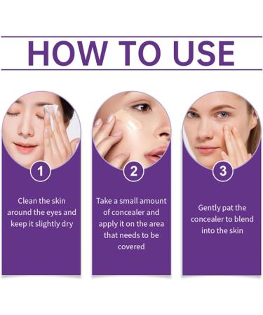 Liqzirtu Concealer for dark rings cream concealer full coverage 4in1 waterproof full coverage longlasting corrector stick radiant luminous moisture CC Cream Cosmetics 75 ml for white 1 piece 1er Pack - Buy Online on GoSupps.com