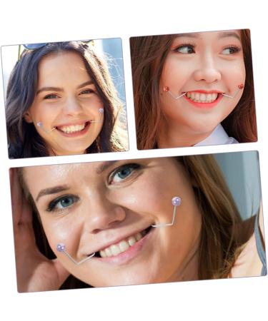 FRCOLOR 2 Pairs Dimple Trainer Dimple Maker for Face Dimple Maker for Cheeks Facial Dimple Maker Facial Exerciser Dimple Maker for Women Accessories European and American Copper 4.30X2.50X0.80CM Assorted Color 1 - Buy Online on GoSupps.com