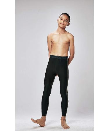 DEVOPS Boys 2-3 Pack UPF 50+ Compression Tights Sport Leggings - Small #2(2pack) Black/Navy - Buy Online on GoSupps.com