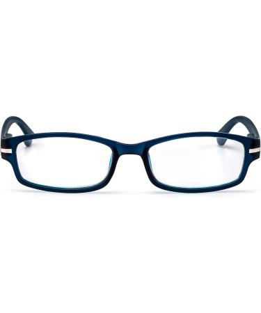 FILTRAL Reading Glasses for Women & Men - Square Full-Rim Design with Spring Temples 2.50 Diopters Blue/Black - 1 Pack - Buy Online on GoSupps.com