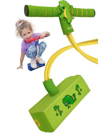 WALIKI Foam Pogo Jumper for Kids | Dinosaur Hopper | Best Toy for 4 Year Old Green