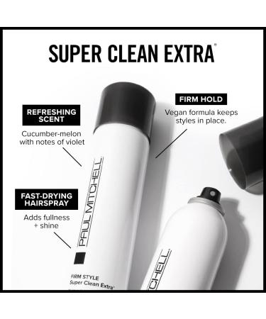 Paul Mitchell Super Clean Extra Finishing Hairspray 9.5 oz - Maximum Hold & Shiny Finish - Buy Online on GoSupps.com