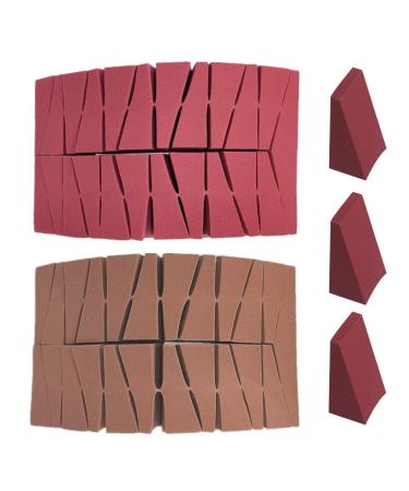 makeup sponge make-up sponge 48 pieces of make-up sponges up sponge latex-free cosmetics sponges triangular beauty blender make-up sponge reusable small powder/cream/liquid/nails - Buy Online on GoSupps.com