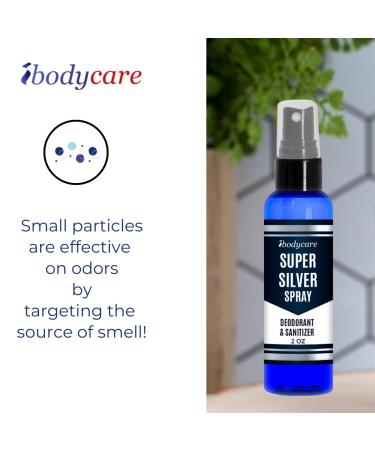 Super Silver Spray Deodorant & Sanitizer 2 oz | Natural Alcohol-Free All-Day Freshness | Safe for Skin Clothes & Surfaces - Buy Online on GoSupps.com