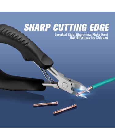 Professional Nail Clippers for Thick, Ingrown Toenails - Curved Blade for Men, Women, Seniors - Ideal Pedicure Tool Gift - Buy Online on GoSupps.com
