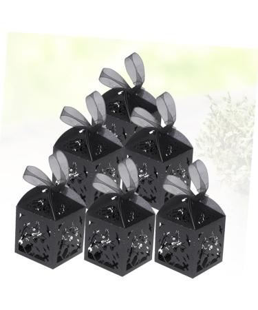 Anneome 50pcs box Black Style Creative Hollow Candy Can Exquisite Container Halloween Branch - Buy Online on GoSupps.com