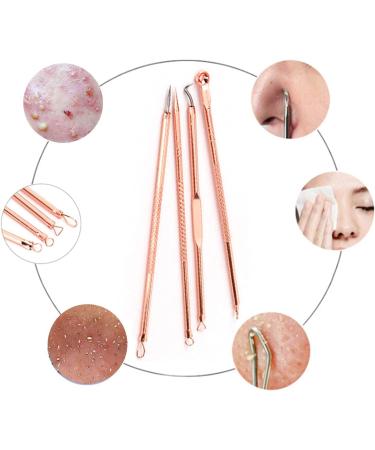 Angzhili 4 Pcs Blackhead and Blemish Remover Pimple Extractor Kit Professional Blackhead Extractor Comedone Blackhead Remover Tools With Case - Buy Online on GoSupps.com