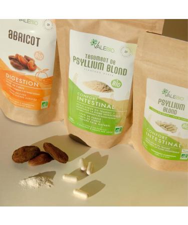 Tegument De Psyllium Blond Bio Poudre | R gulateur naturel du transit intestinal riche en fibre & coupe-faim | 120g | Valebio - Buy Online on GoSupps.com
