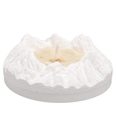 Decorative Scented Candle Moutain Shape Rose Wood Fragrance Odour Removal Aromatherapy Candle for Bedroom Office