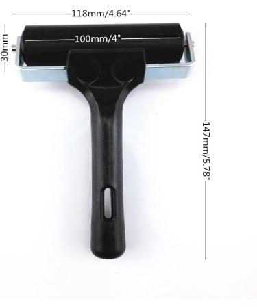 Honbay 4 Inch Rubber Brayer Roller for Printmaking, Scrapbooking, Wallpapers, and More - Buy Online on GoSupps.com