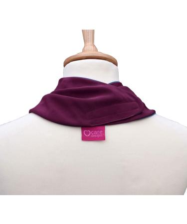 Care Designs Large Adult Neckerchief Bib | Waterproof & Stylish Clothing Protector for Elderly | Aubergine Color - Buy Online on GoSupps.com