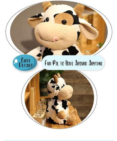 Cow Plush Toy 40cm - Soft Stuffed Animal Pillow Doll for All Ages & Occasions - Buy Online on GoSupps.com