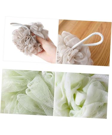 FOMIYES 4pcs Bath Sponge Set - Mesh Pouf Bath Balls for Shower - Premium Bathroom Supplies for a Luxurious Clean - Buy Online on GoSupps.com
