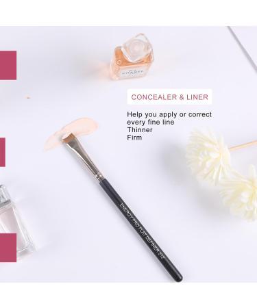 ENERGY Flat Definer Brush - Precision Eyebrow & Eyeliner Brush for Defining Shaping & Concealing | Vegan Synthetic Bristles for Liquid Cream Gel & Wax Cosmetics - International Shipping Available - Buy Online on GoSupps.com