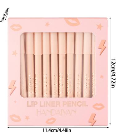  Ziennhu Lip Pencil Set | Long-Lasting Creamy Lip Pencil Available in 12 Colors - Makeup Kits for Girls Girlfriends Wives Grandmothers Mothers Daughters Nurses Police Officers - Buy Online on GoSupps.com
