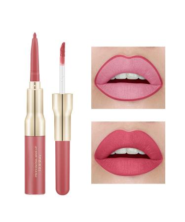 Double-Ended Lipstick Lip Liner Set | Long-Lasting, High-Pigment Nude Lip Makeup - Buy Online on GoSupps.com