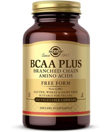 Solgar BCAA Plus Free Form 100 Vegetable Capsules