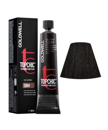 Goldwell Topchic hair color matt brown medium 5BM 1 pack (1 x 60 ml) 5BM matt brown medium 60 ml (1 pack)