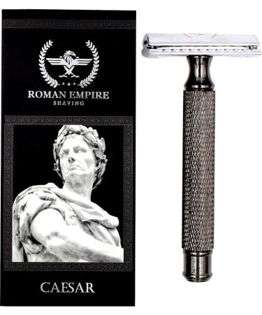 Roman Empire Shaving Razor Hobel Caesar Redguss - Elegant Safety Razor Set for Men & Women with 20 Premium Razor Blades | Perfect for a Luxurious Wet Shave - Buy Online on GoSupps.com